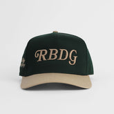 Gorra snapback Outrank RBDG con bordado 3D abullonado QSH261 verde oscuro/caqui